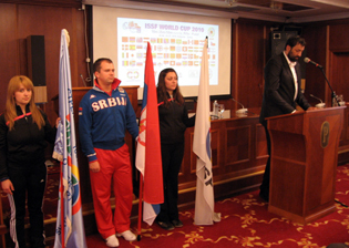 vlade divac otvara svetski kup sa zastavama andera arsovic damir mikec i bobana velickovic